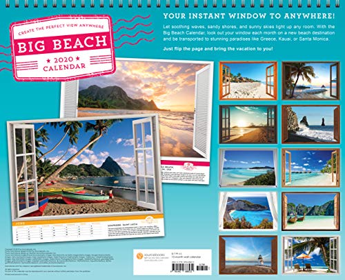The 2020 Big Beach Wall Poster Calendar: Create the Perfect View Anywhere