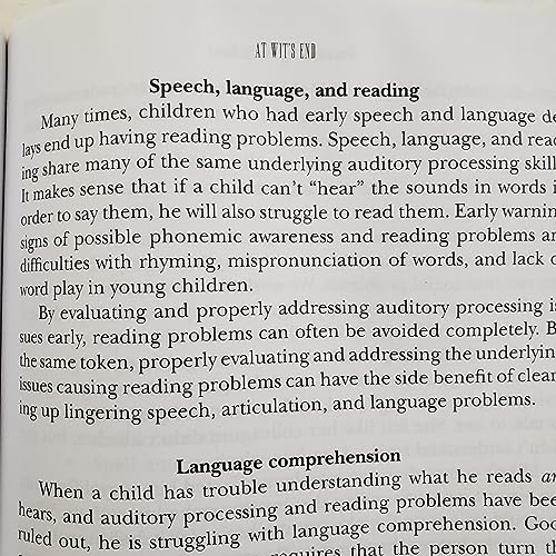 At Wit's End: A Parent's Guide to Ending the Struggle, Tears and Turmoil of Learning Disabilities