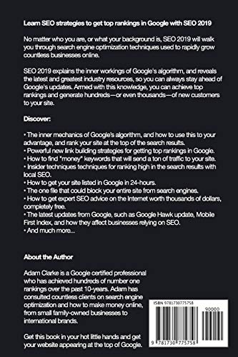 SEO 2019 Learn Search Engine Optimization With Smart Internet Marketing Strategies: Learn SEO with smart internet marketing strategies