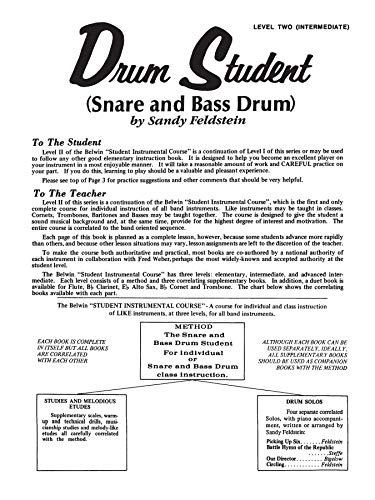 Student Instrumental Course Drum Student: Level II