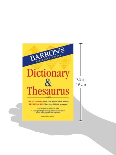 Barron's Dictionary & Thesaurus (Barron's Reference Guides)