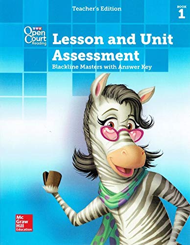 SRA Open Court Reading, Teacher's Edition, Lesson and Unit Assessment, Blackline Masters with Answer Key, Grade 3, Book 1, 9780021427062, 0021427062, 2016
