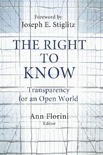 The Right to Know: Transparency for an Open World