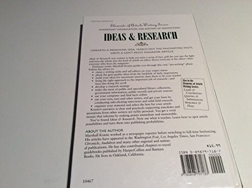 Ideas & Research (Elements of Article Writing) - 969