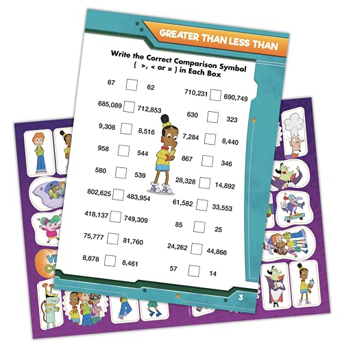 PBS Kids Cyberchase Activity Workbook for Ages 7-11 Includes Rewards Stickers