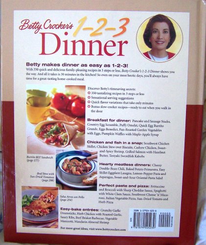 Betty Crocker's 1-2-3 Dinner: 350 Quick and Delicious Supper Solutions