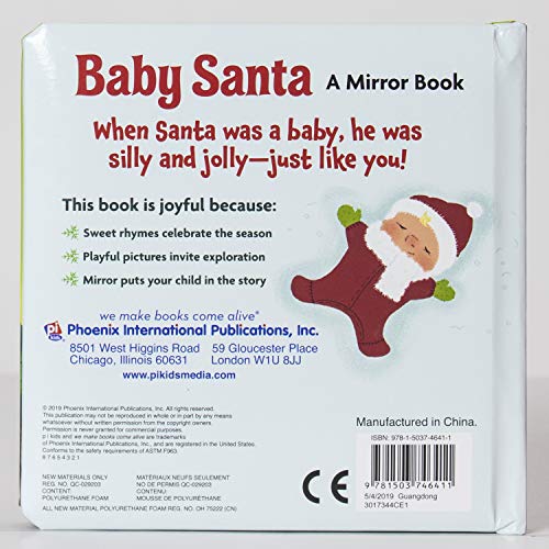 Baby Santa - Baby's First Look and Find Mirror Book - PI Kids