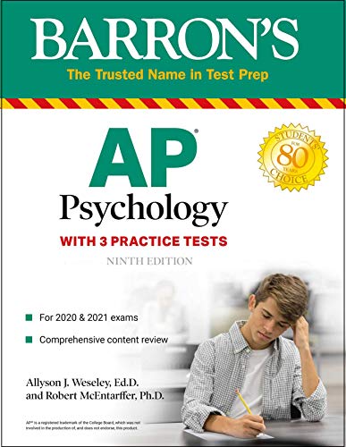 AP Psychology: With 3 Practice Tests (Barron's Test Prep)