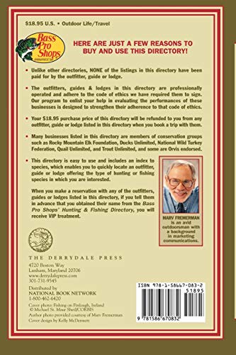 Bass Pro Shops Hunting and Fishing Directory: Outfitters, Guides, and Lodges