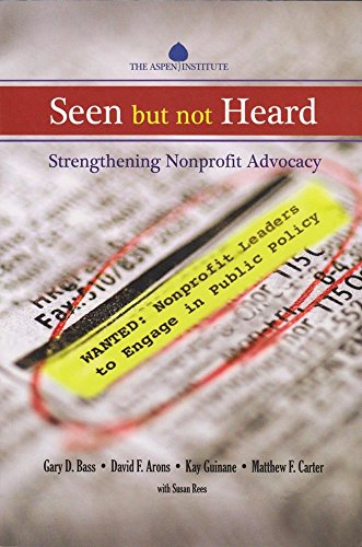 Seen but not Heard: Strengthening Nonprofit Advocacy