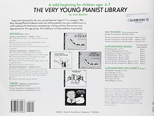 GP52 - Bastien Very Young Pianist Book 3