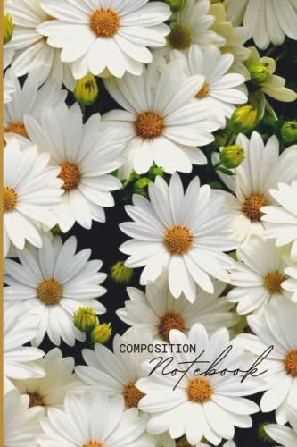 Notebook | Daisies Design | College Ruled Notebook | Writing Notes, Journaling, and Affirmations (150 Pages 6 x 9 ) | - 9361