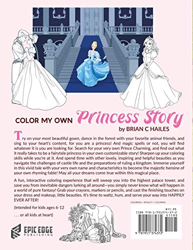 Color My Own Princess Story: An Immersive, Customizable Coloring Book for Kids (That Rhymes!) (10)