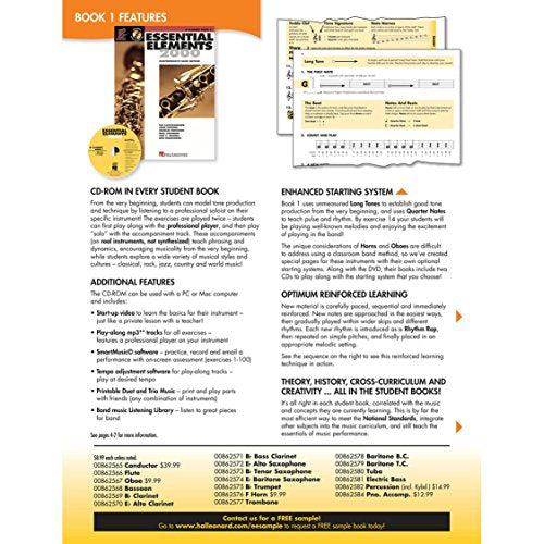 Hal Leonard Essential Elements 2000 Oboe Book 1 with CD-ROM
