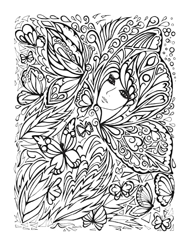 Fanciful Faces Coloring Book (Creative Haven)