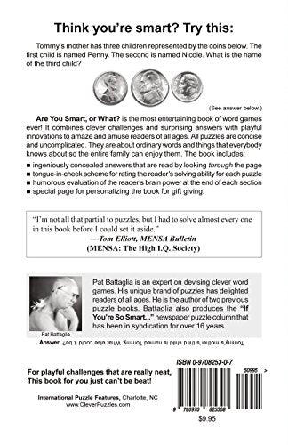 Are You Smart, or What?: A Bizarre Book of Games & Fun for Everyone