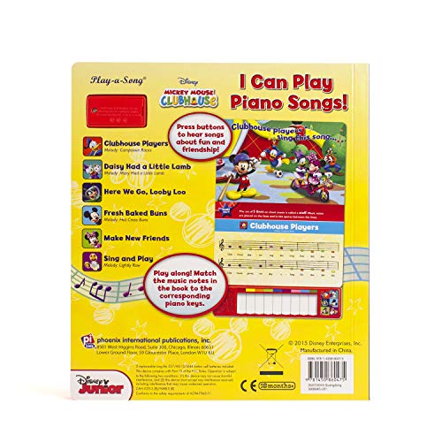 Mickey Mouse Clubhouse: I Can Play Piano Songs!: Piano Sound Book (Little Piano Book)