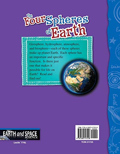 Teacher Created Materials - Science Readers: Content and Literacy: The Four Spheres of Earth - Grade 5 - Guided Reading Level S - 7337