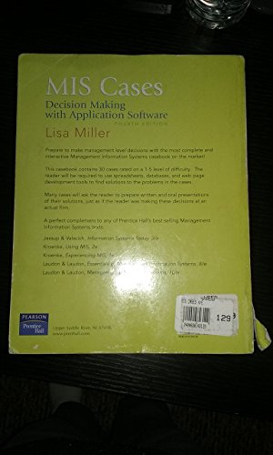 MIS Cases: Decision Making wih Application Software (4th Edition)