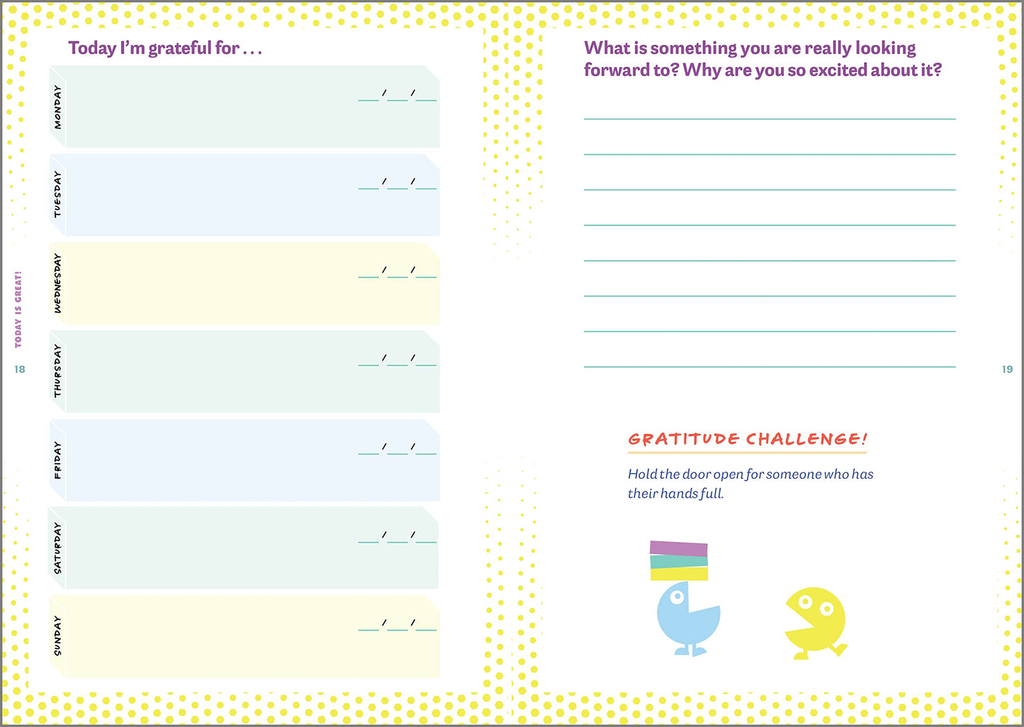 Today Is Great!: A Daily Gratitude Journal for Kids