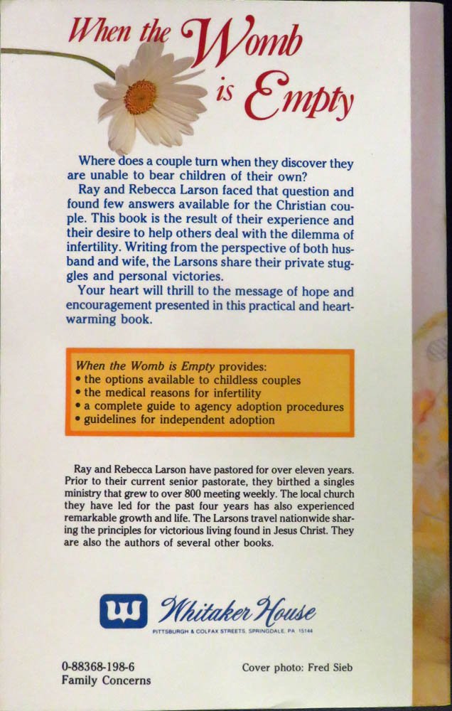 When the Womb Is Empty: A Positive Approach to Infertility