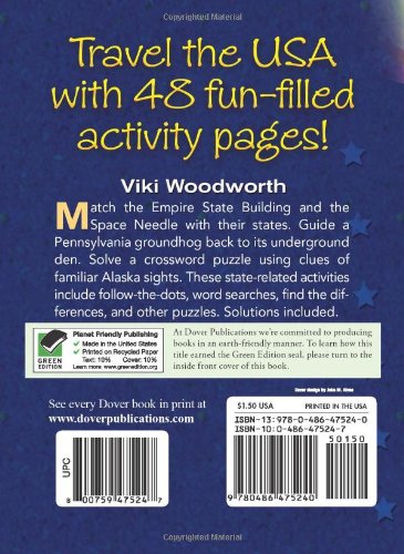 The 50 States: Facts & Fun (Dover Little Activity Books)