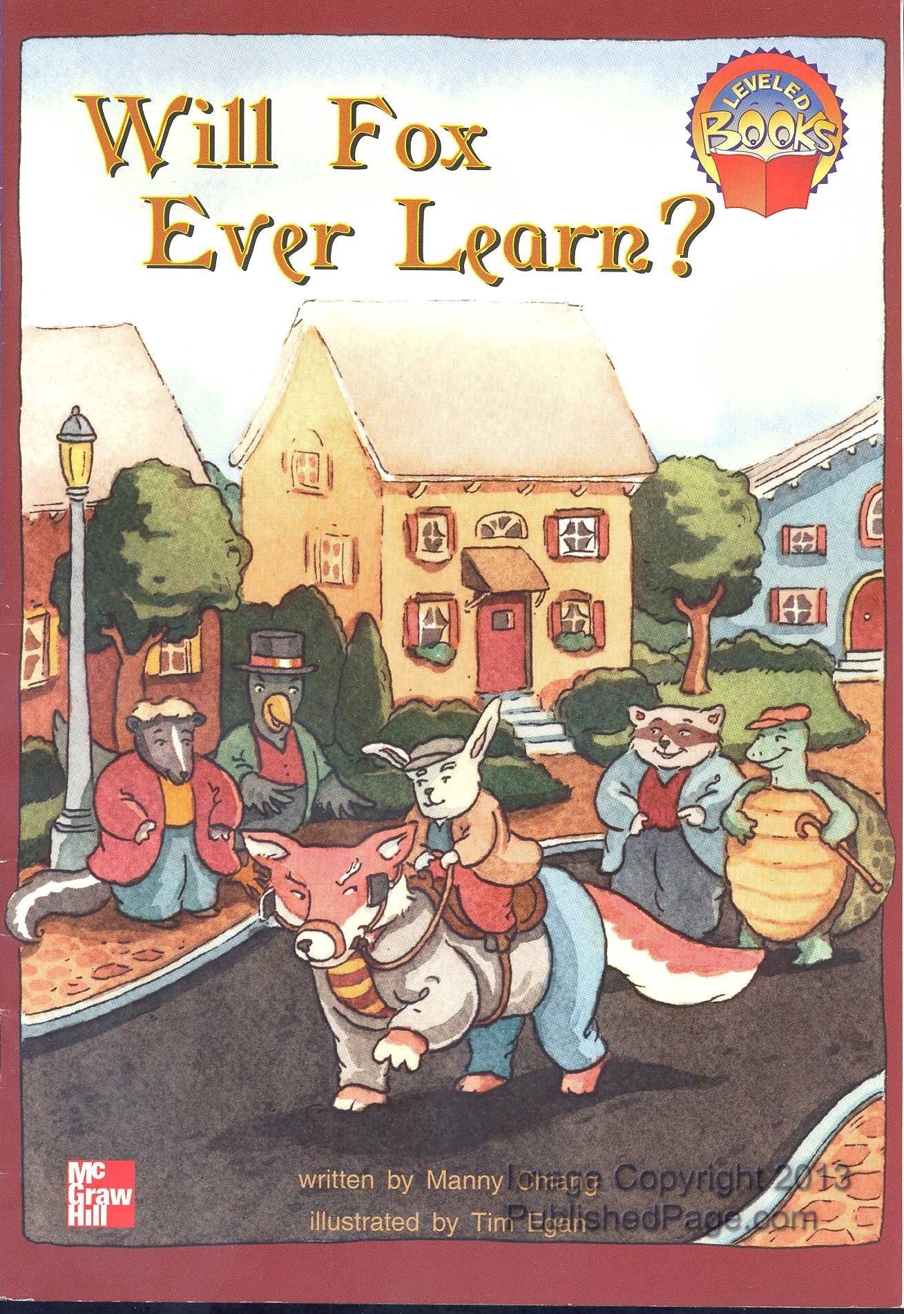 Will fox ever learn (McGraw-Hill reading)