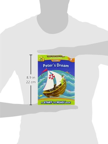 School Zone - Peter’s Dream, Start to Read!® Book Level 2 - Ages 5 to 7, Rhyming, Early Reading, Vocabulary, Sentence Structure, Picture Clues, and More (School Zone Start to Read!® Book Series)