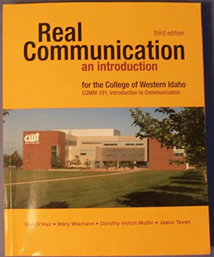 REAL COMMUNICATION - an introduction college of Western Idaho