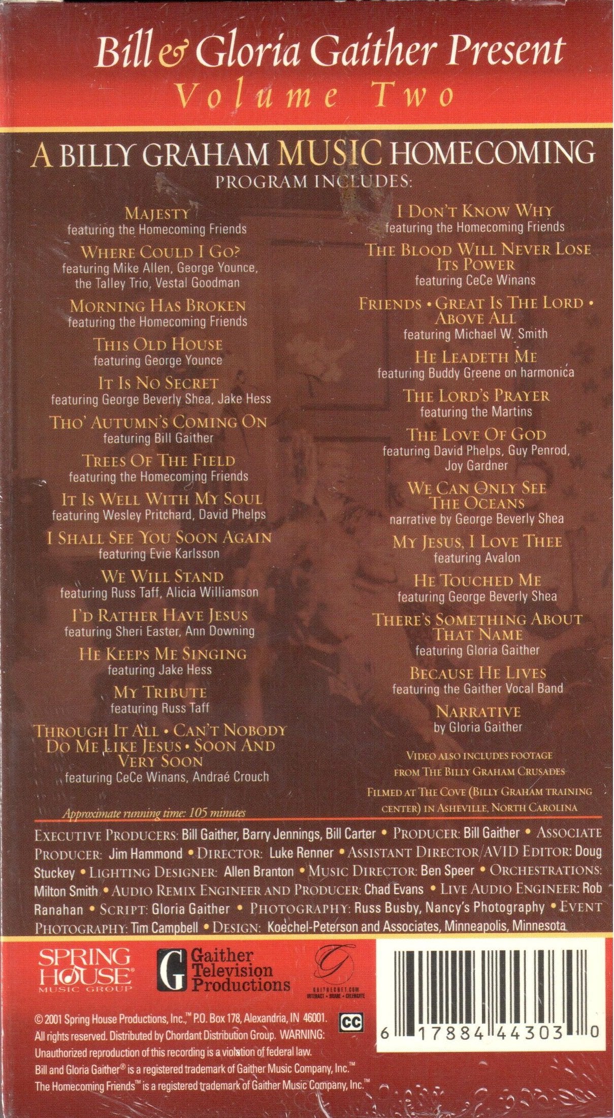 A Billy Graham Music Homecoming, Vol. 2 [VHS]