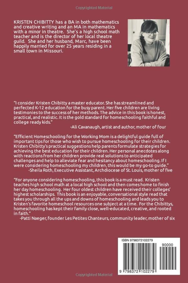 Efficient Homeschooling for the Working Mom: A Guide and Memoir - 9534