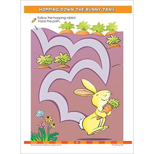School Zone - Big Preschool Workbook - 320 Pages, Ages 3 to 5, Colors, Shapes, Numbers, Early Math, Alphabet, Pre-Writing, Phonics, Following Directions, and More (School Zone Big Workbook Series) - 2423