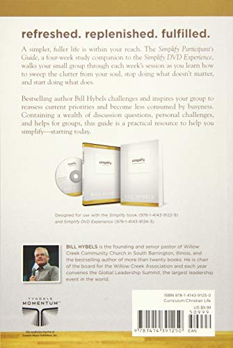 Simplify Participant's Guide: Unclutter Your Soul