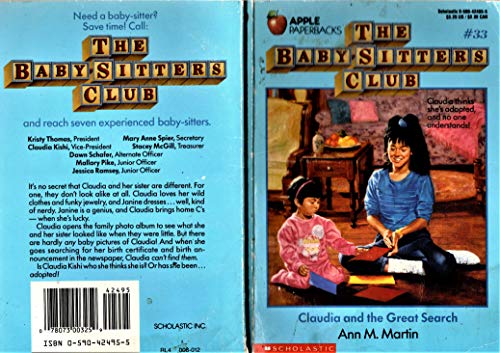 Claudia and Great Search (Baby-Sitters Club, 33)