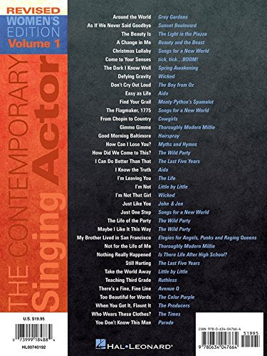 The Contemporary Singing Actor: Women's Voices Volume 1 Third Edition