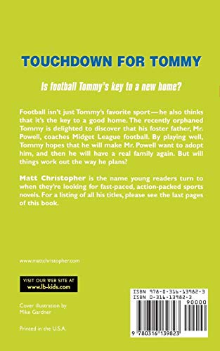 Touchdown for Tommy (Matt Christopher Sports Classics)