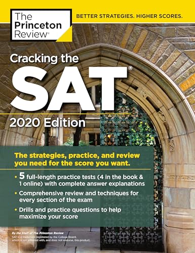 Cracking the SAT with 5 Practice Tests, 2020 Edition: The Strategies, Practice, and Review You Need for the Score You Want (College Test Preparation) - 7580