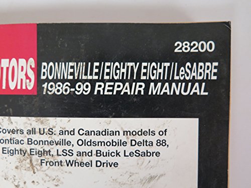 Chilton Bonneville/Eighty Eight/Lesabre 1986-1999 Repair Manual (28200)