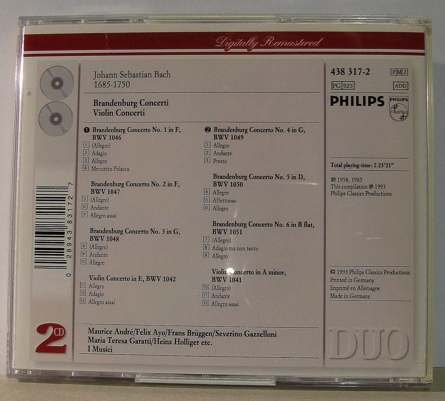 Bach: Brandenburg Concerti 1-6