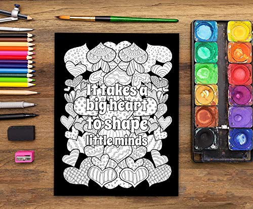 Teacher Life: A Snarky Chalkboard Coloring Book