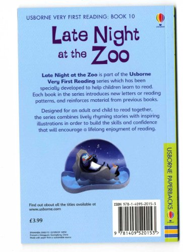 Usborne Very First Reading: Book 10 - Late Night at the Zoo