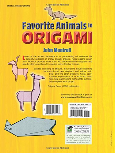 Favorite Animals in Origami (Dover Origami Papercraft)