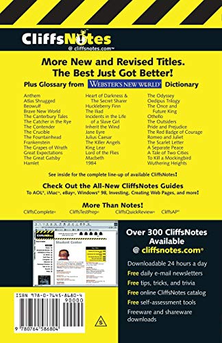 CliffsNotes on Virgil's Aeneid (CliffsNotes on Literature)