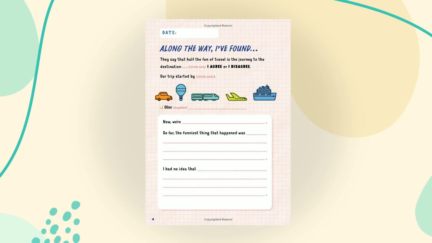 The Ultimate Travel Journal for Kids: Awesome Activities for Your Adventures