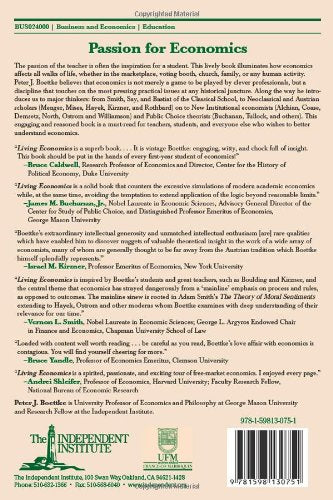 Living Economics: Yesterday, Today, and Tomorrow (Independent Studies in Political Economy)