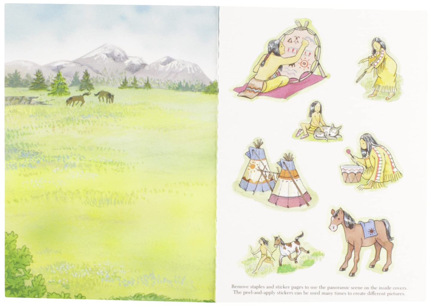 Indian Village Sticker Activity Book (Dover Little Activity Books Stickers)
