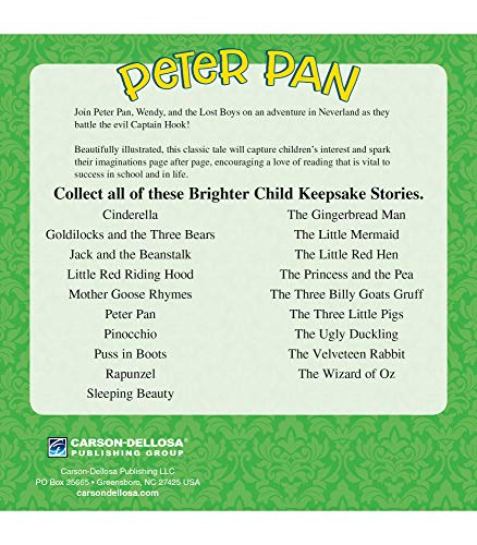 Peter Pan, Classic Childrens Books, Guided Reading Level K (Keepsake Stories) - 9361