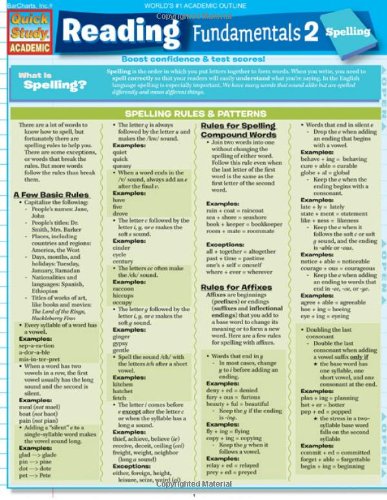 Reading Fundamentals 2 (Quick Study Academic)