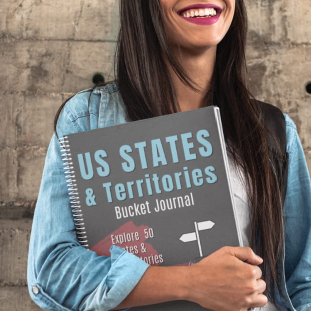 US States & Territories Bucket Journal Spiral Bound by My Bucket Journals