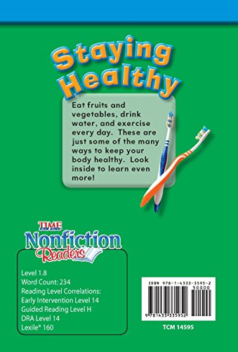 Teacher Created Materials - TIME For Kids Informational Text: Staying Healthy - Grade 1 - Guided Reading Level H